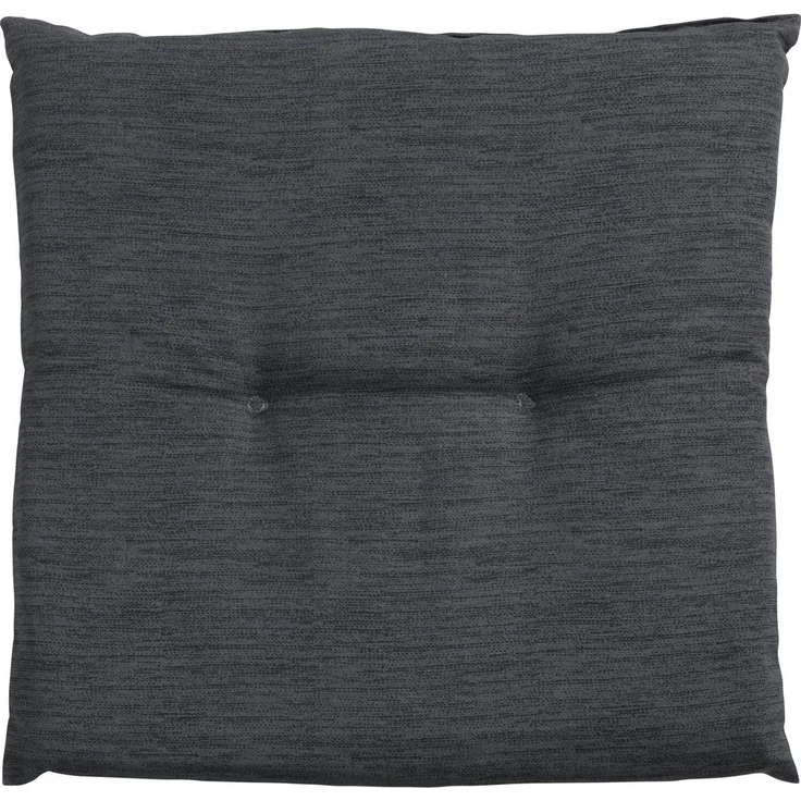 GO-DE Hockerauflage INDIGRO, B 48 x L 48 cm, Grau, Hockerauflage, Sitzauflage für Hocker – Bild 1