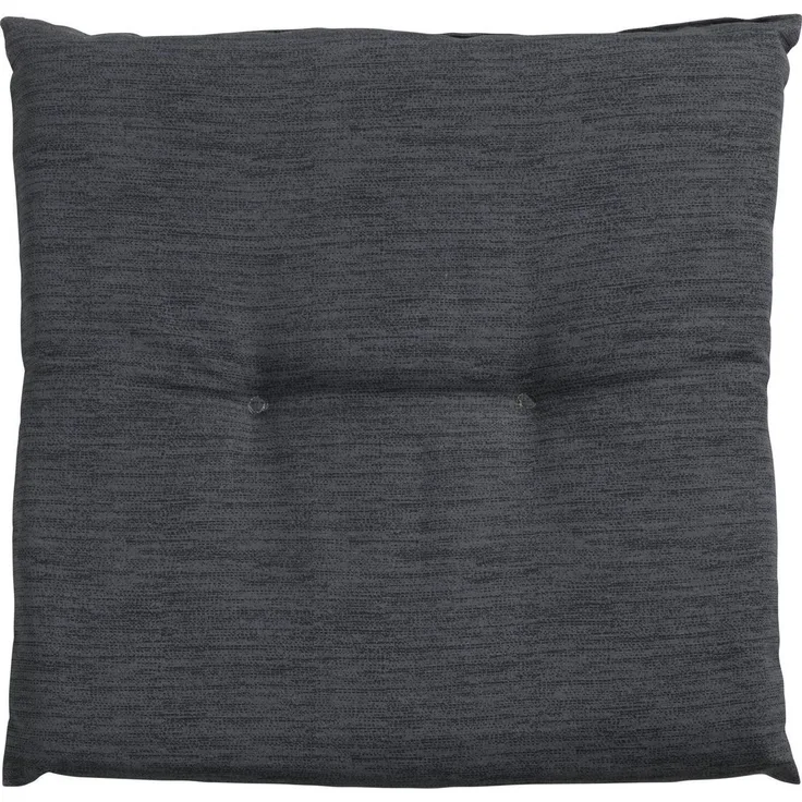 GO-DE Hockerauflage INDIGRO, B 48 x L 48 cm, Grau, Hockerauflage, Sitzauflage für Hocker