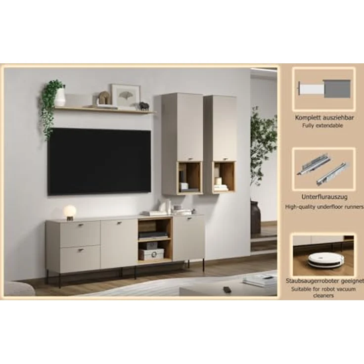Anbauwand SaoPaulo Kaschmir · B 250 x H 215 cm – Bild 7