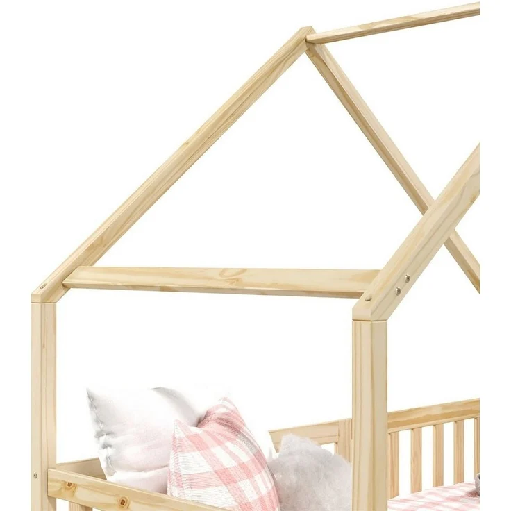 IDIMEX Kinderbett ALVA, Hausbett Montessori Kinderbett 90 x 200 Kiefer 2 Schubladen – Bild 3