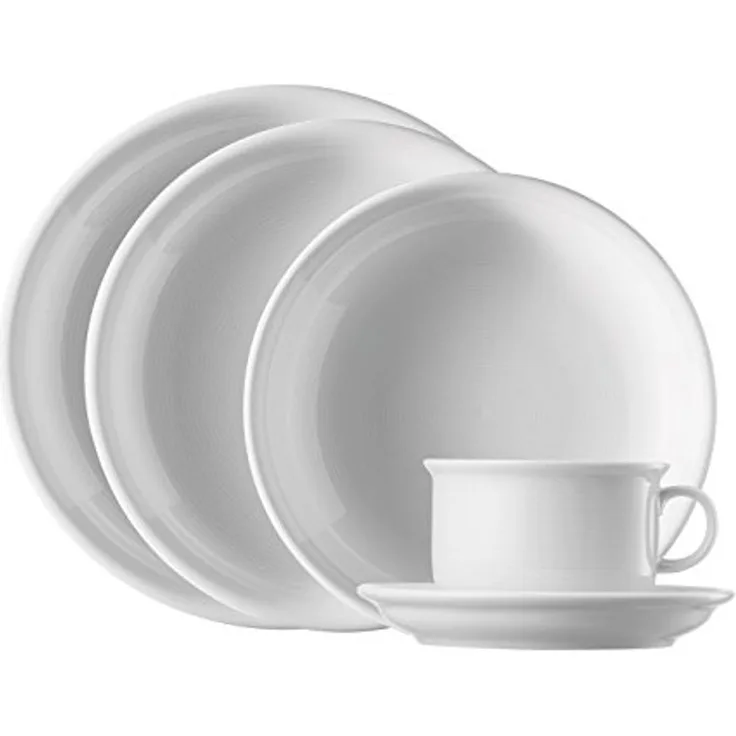 Thomas Trend Tischgedeck-Set, Geschirrset, Porzellan, Weiß, Spülmaschinenfest, 5-tlg, 18848