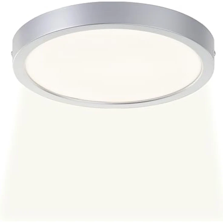 Brilliant LED Deckenleuchte Navara, LED fest integriert, Neutralweiß, Ø 27,5cm, Höhe 3 cm, 1900 lm, 4000 K, IP44 – Bild 1