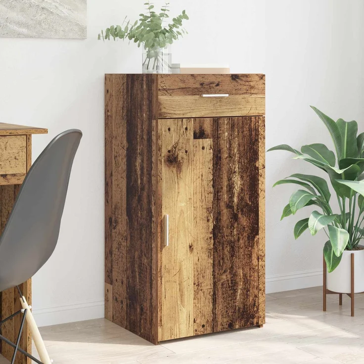 vidaXL Sideboard Altholz 45 x 42,5 x 93 cm Holzwerkstoff 883147 – Bild 1