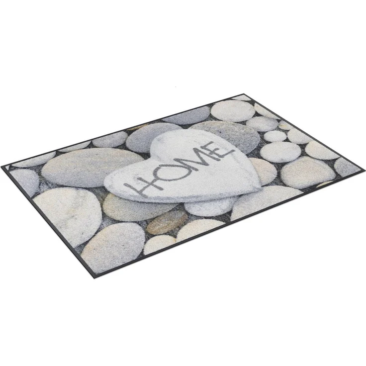 wash+dry Fußmatte Pebble Stones waschbar 40x60cm – Bild 1