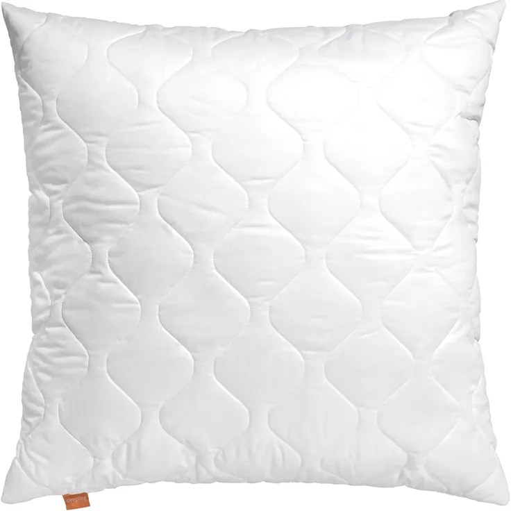 sleepling Kopfkissen Basic 100, Füllung: Kunstfaserfüllung, Bezug: 100% Mikrofaser, Seitenschläfer, Rückenschläfer, Bauchschläfer, 40x80 cm, höhenverstellbar, waschbar, Allergikergeeignet