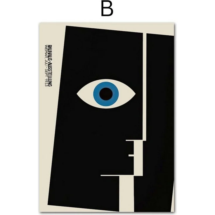 JUSTGOODMOOD Poster Bauhaus Ausstellung mit verschiedenen Formen und Muster als Deko Print, D (1 St) – Bild 3