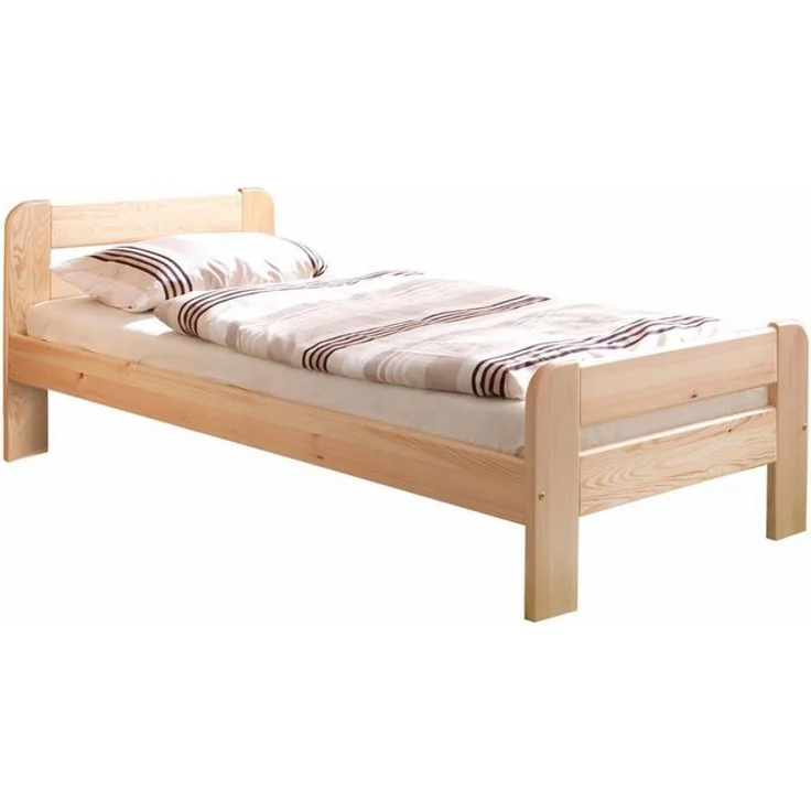 Ticaa Massivholzbett "Bert", FSC®-zertifiziert (Kiefer), Jugendbett, mit Lattenrost (90x200cm, 100x200cm, 140x200cm), ideal für das Kinder- und Jugendzimmer, Massivholz – Bild 2
