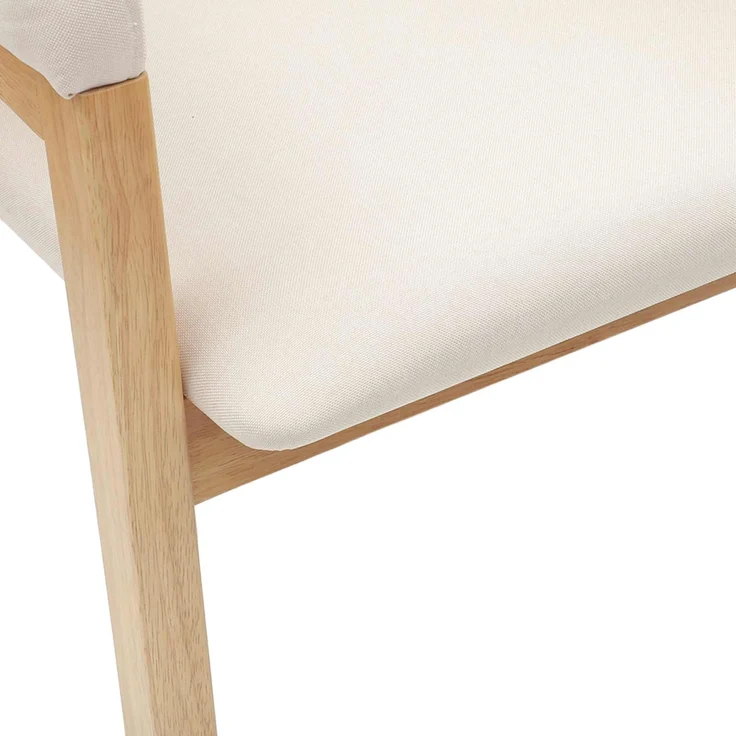 vidaXL Esszimmerstühle 2 pcs Natur 54 x 57 x 73 cm Massives Gummiholz 42020422 – Bild 8