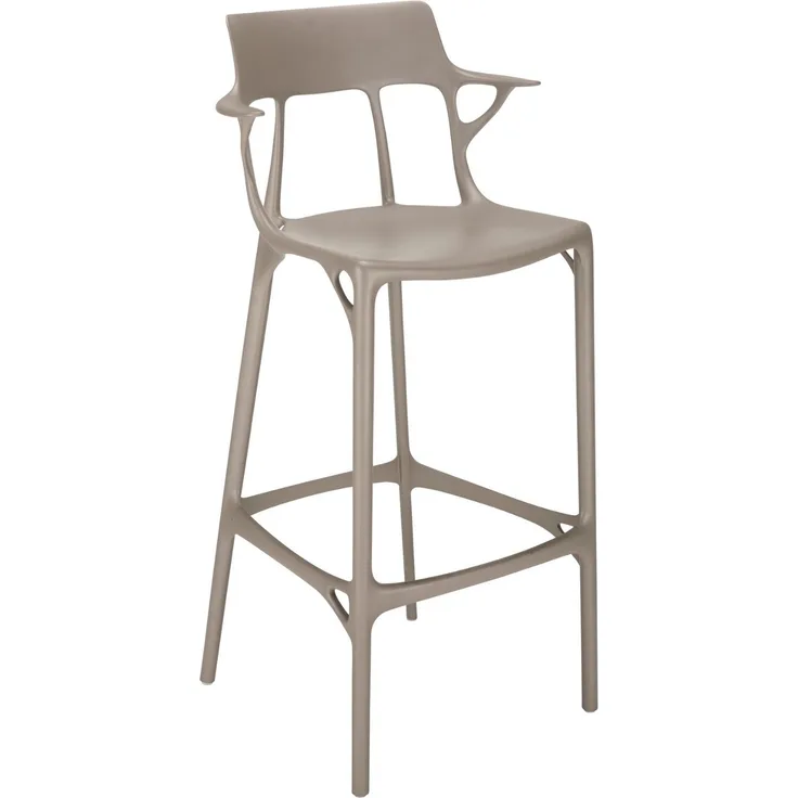 2er Set A.I. Barhocker grau
