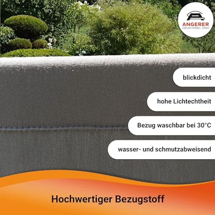 Angerer Stellwand - Raumteiler & Raumtrenner Sichtschutz - einfache Montage ohne Bohren - Outdoor Paravent für Windschutz & Schatten auf Balkon (klein (82x178 cm), Gelb) – Bild 6