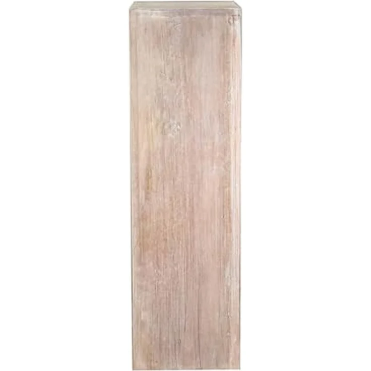 Oriental Galerie Blumenhocker Massive Holz Säule Viereckig Podest Whitewash groß 85 cm (1 St) – Bild 3