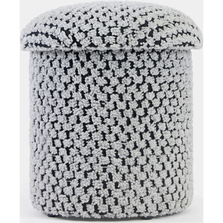 Skye Decor 'Alpaka - Grey' Pouf, Grau, 33 x 43 x 33 cm – Bild 2