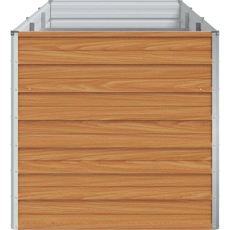 vidaXL Hochbeet Hellbraun 240 x 80 x 77 cm Verzinkter Stahl 42017336 – Bild 5