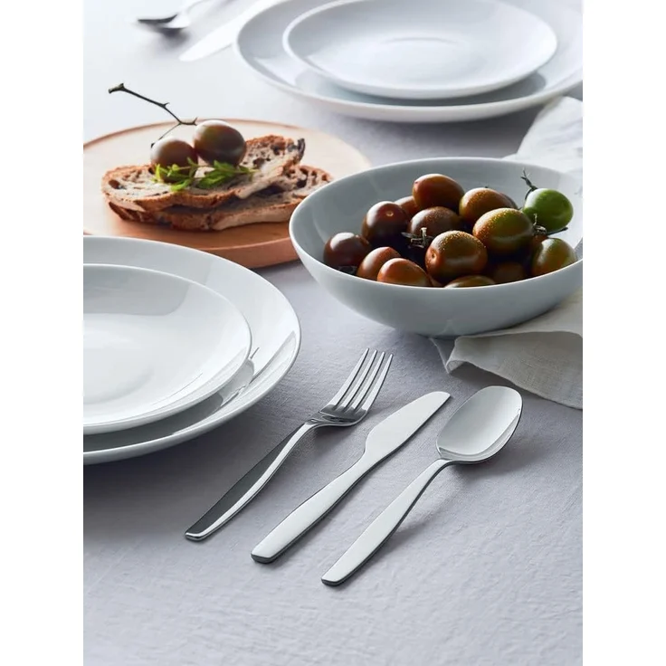 Alessi Itsumo Dessertgabel 6 Stück, poliert, Edelstahl 18-10, silber, spülmaschinenfest, 17. 5 cm – Bild 5