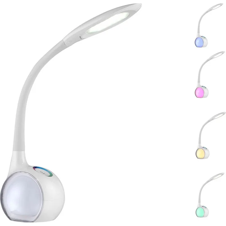 LED Tischlampe Tischleuchte Schreibtischlampe weiß Touch dimmbar 58278