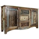 Sideboard Altholz 150x38x85 mehrfarbig lackiert NATURE OF SPIRIT #05