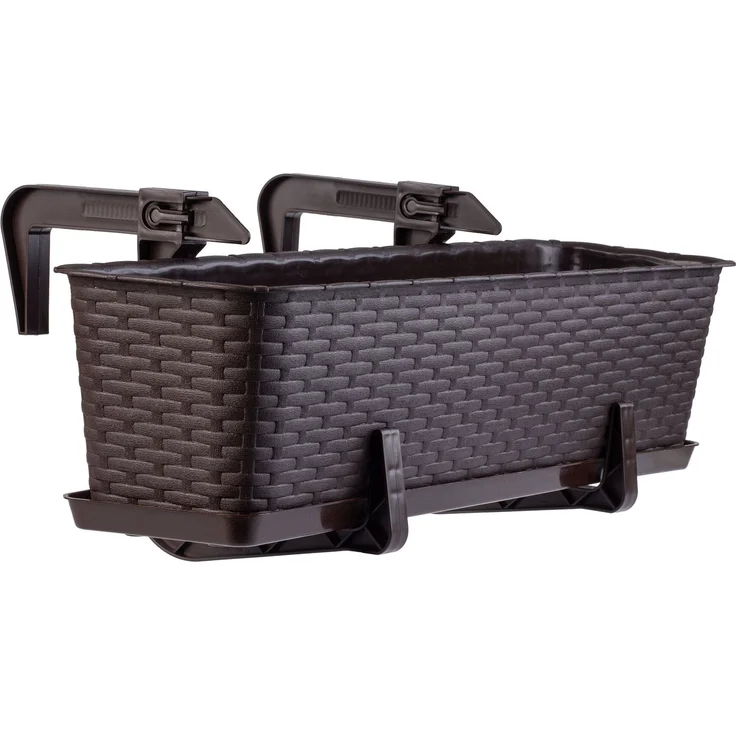 KADAX Blumentopf-Balkon-Pflanzgefäßständer 60 cm braun – Bild 3
