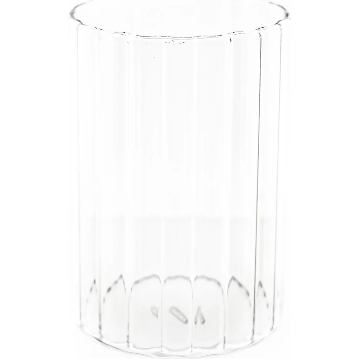Mulex 4 Tlg. Trinkgläser Set 250 ml Riffle Design Hitzebeständig Kalt- Warmgetränke – Bild 2