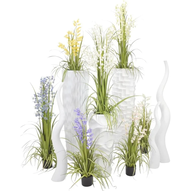 EUROPALMS Designvase WAVE-125, weiß – Bild 4