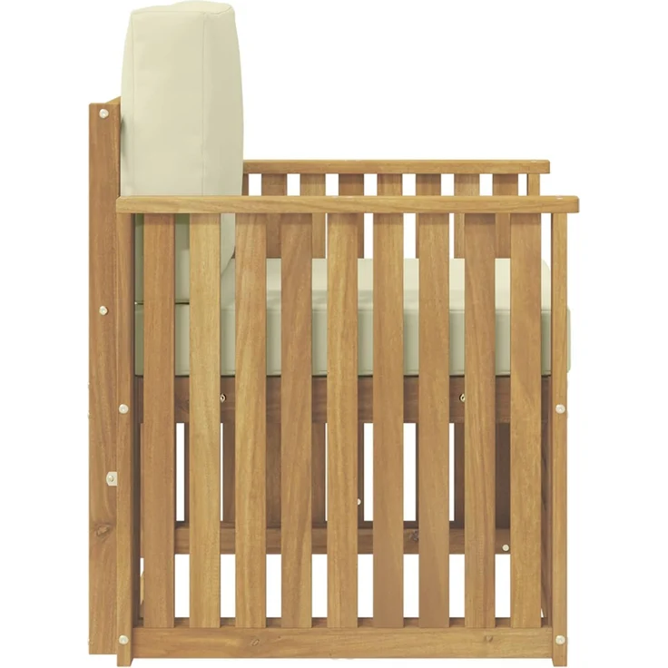 vidaXL Outdoor-Sofagarnitur Polyester Weiß 3439092 – Bild 4