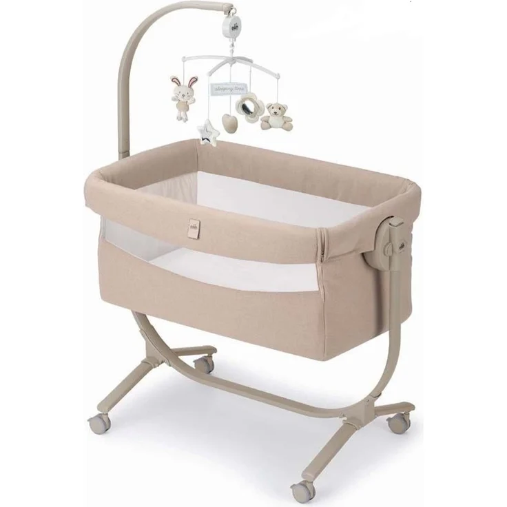 Baby Beistellbett Cullami | Mehr Farben verfügbar | inkl. Wippfunktion | 8-fach höhenverstellbar – Bild 2
