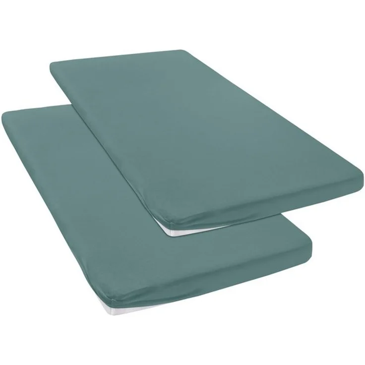 OTTO home Spannbettlaken Topper Basic, in Gr. 90x200, 140x200 oder 180x200 cm, Baumwoll-Jersey, Gummizug: rundum, (2 Stück), Baumwolle, Matratzen bis 8 cm Höhe, Bettlaken, Spannbetttuch, Laken – Bild 3