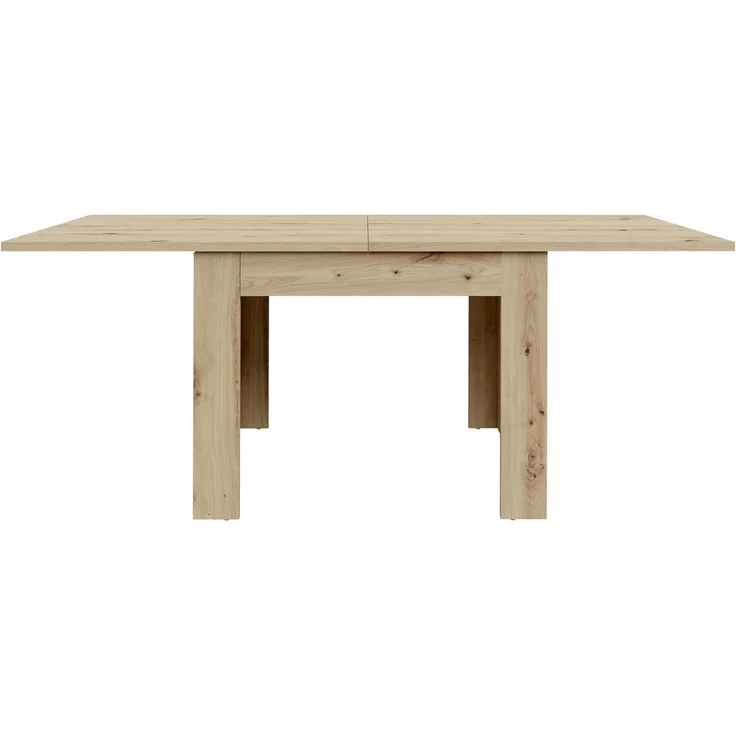 Forte NUORI Esstisch 90 100, Esstisch ausziehbar, Esszimmer, Holzwerkstoff, Artisan Eiche Holzdekor, 95 cm breit x 74,8 cm hoch x 95 cm tief – Bild 5