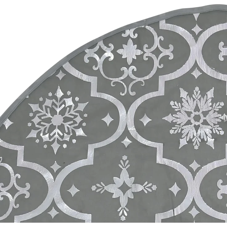 Luxus-Weihnachtsbaumdecke mit Socke Grau 90 cm Stoff 330281 – Bild 7