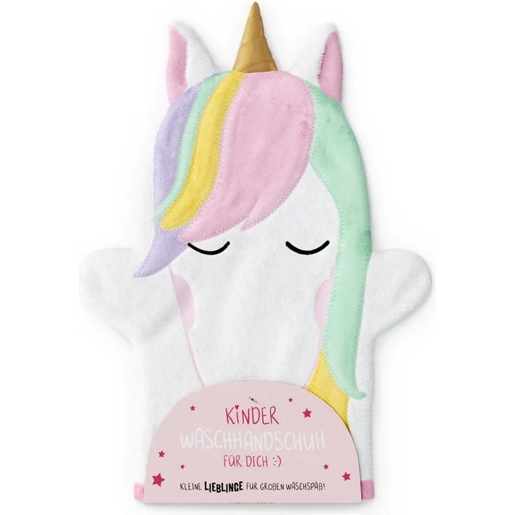 Kinder Waschlappen Waschhandschuh la vida Geschenk für Dich Auswahl Lieblinge Einhorn 376331