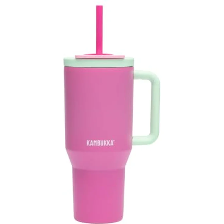 Kambukka Rio Tumbler 950ml Bubblegum Mint Thermobecher mit Teleskopstrohhalm – Bild 2