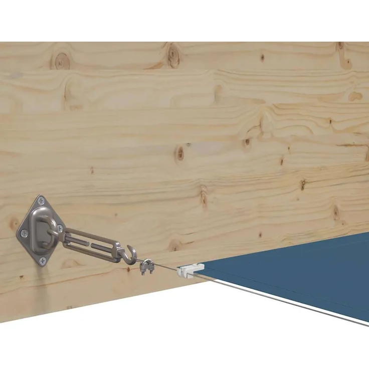 Senkrechtmarkise, Terrassenmarkise Blau 60x800 cm Oxford-Gewebe – Bild 5