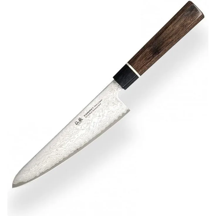 Suncraft Suncraft Senzo schwarzes Santoku-Küchenmesser klein 143 mm BD03