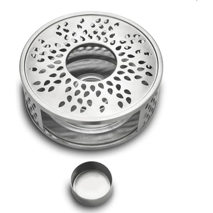 Creano Teekanne Creano Teekanne aus Glas 1,2l + ein Stövchen aus Edelstahl, 3-teilige, (Set, 4-St) – Bild 11