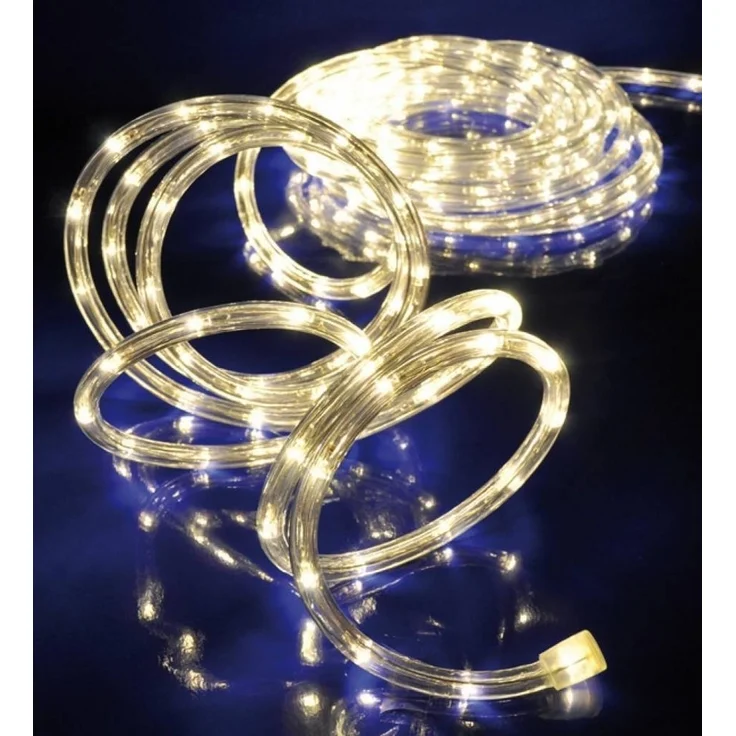 Haushalt International LED-Lichterschlauch Lichterschlauch LED 6 Meter mit 120 warm weißen LEDs – Bild 2