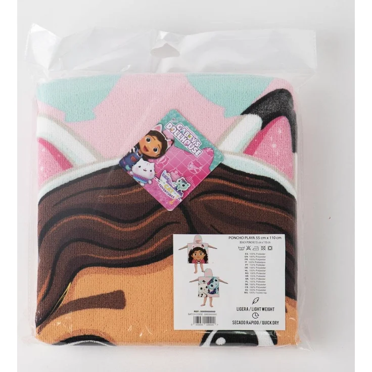 Gabby´s Dollhouse Poncho für Kinder 56 × 53 cm Polyester 250 gsm pflegeleicht – Bild 5