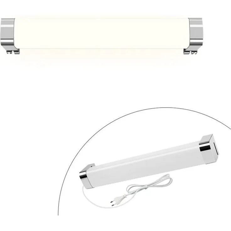 Nettlife LED Spiegelleuchte Spiegelleuchte zimmer Wandleuchte 37cm, LED fest integriert, Neutralweiß
