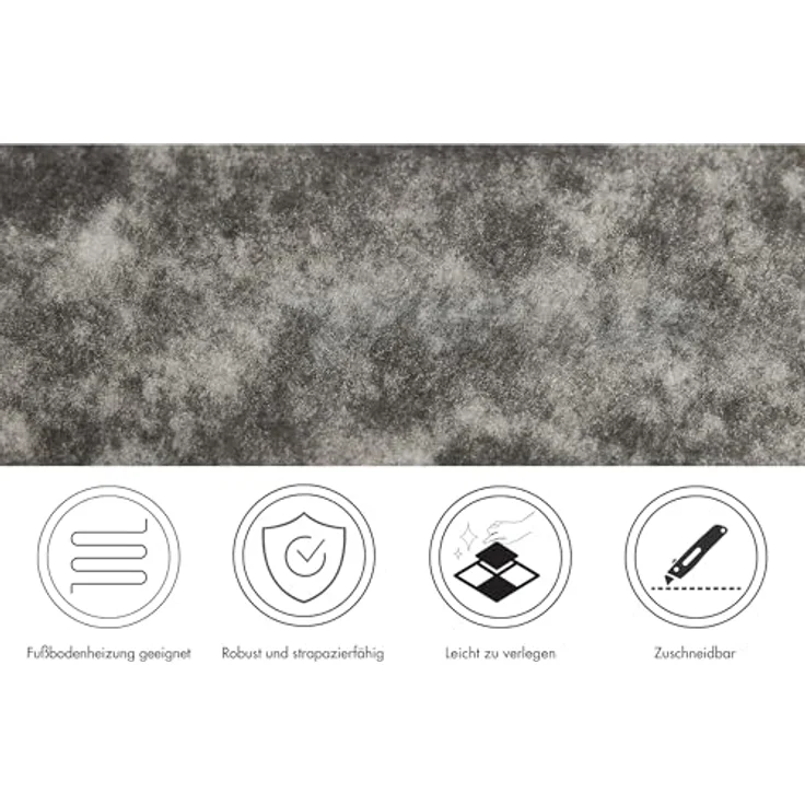 Andiamo Teppichfliese Colmar Nadelfilz, quadratisch, Höhe: 4 mm, 40x40 cm, selbstklebend, robust & strapazierfähig, 25 Stück (4 qm) – Bild 4