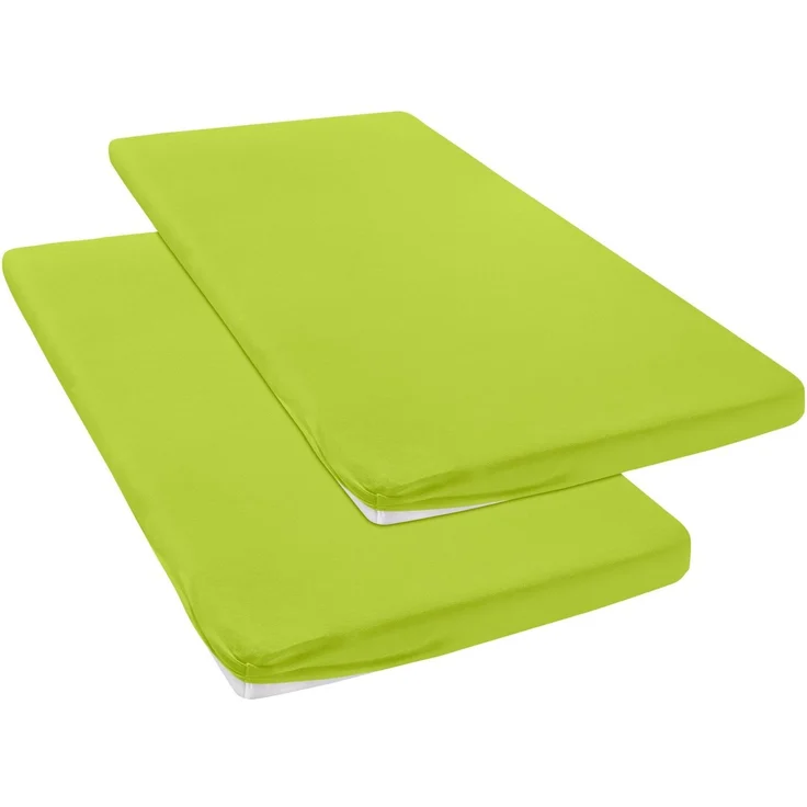OTTO home Spannbettlaken Topper Basic, in Gr. 90x200, 140x200 oder 180x200 cm, Baumwoll-Jersey, Gummizug: rundum, (2 Stück), Baumwolle, Matratzen bis 8 cm Höhe, Bettlaken, Spannbetttuch, Laken – Bild 4