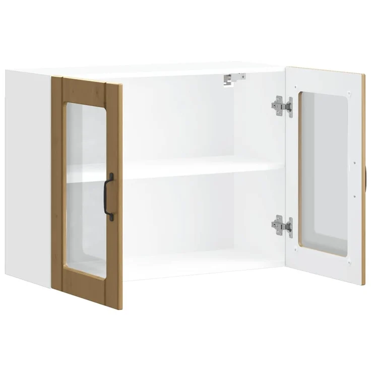 vidaXL Küchen-Hängeschrank mit Glastür Artisan-Eiche Holzwerkstoff 853856 – Bild 6