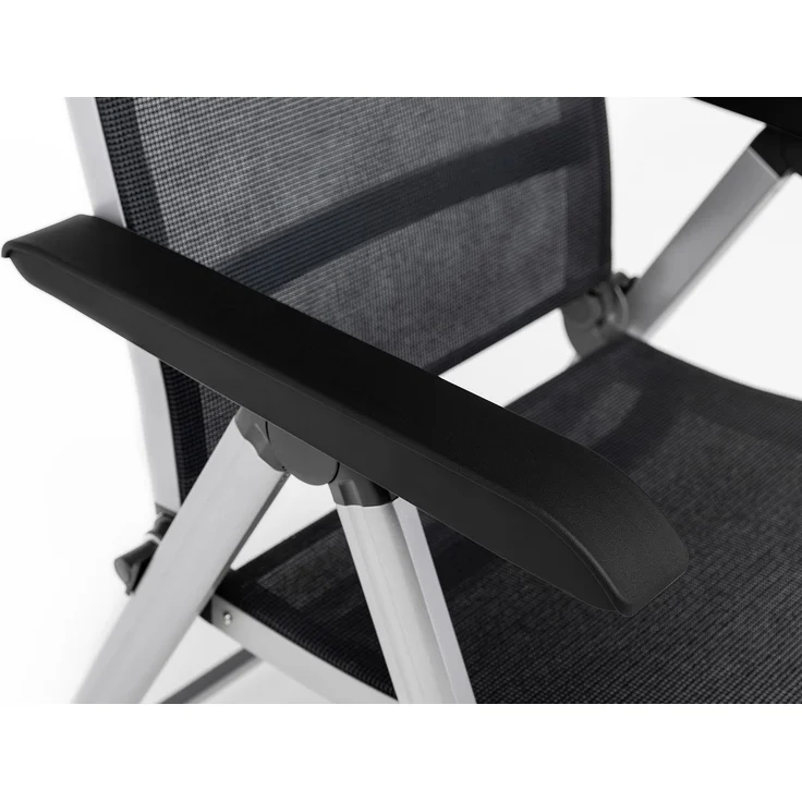 Kettler Basic+ Premium Klappsessel silber / Lakritz – Bild 3