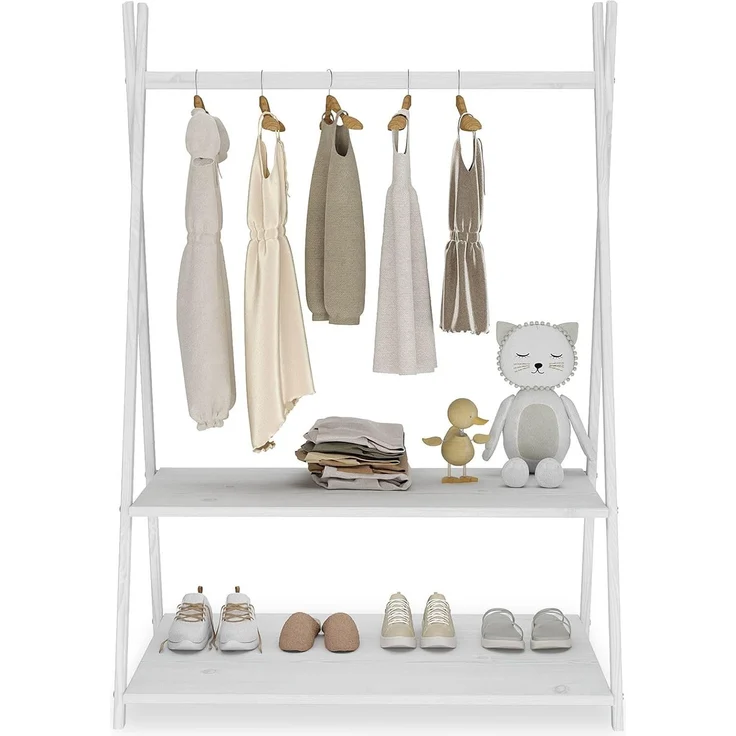 IDIMEX Kinderkleiderschrank DANILO Kindergarderobe freistehend Ablage Tipidesign – Bild 4