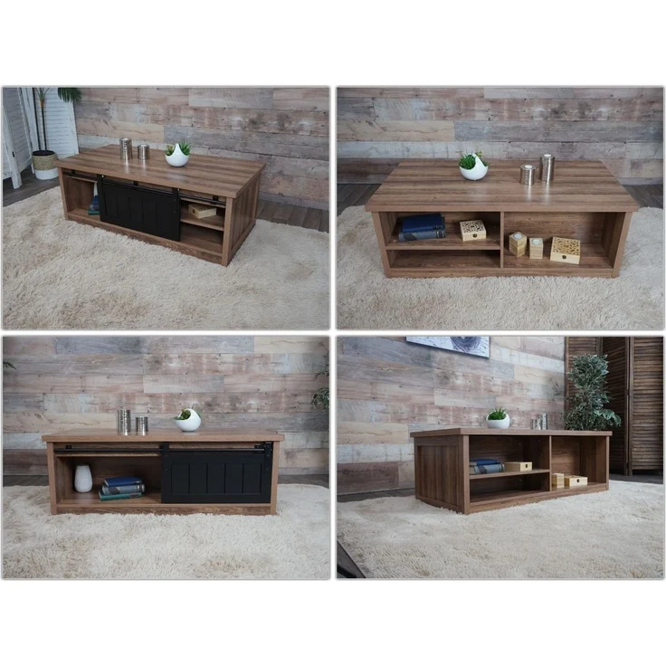 MCW Couchtisch MCW-K75-C, Mit jeweils 3 Fächern an Vorder- und Rückseite – Bild 3