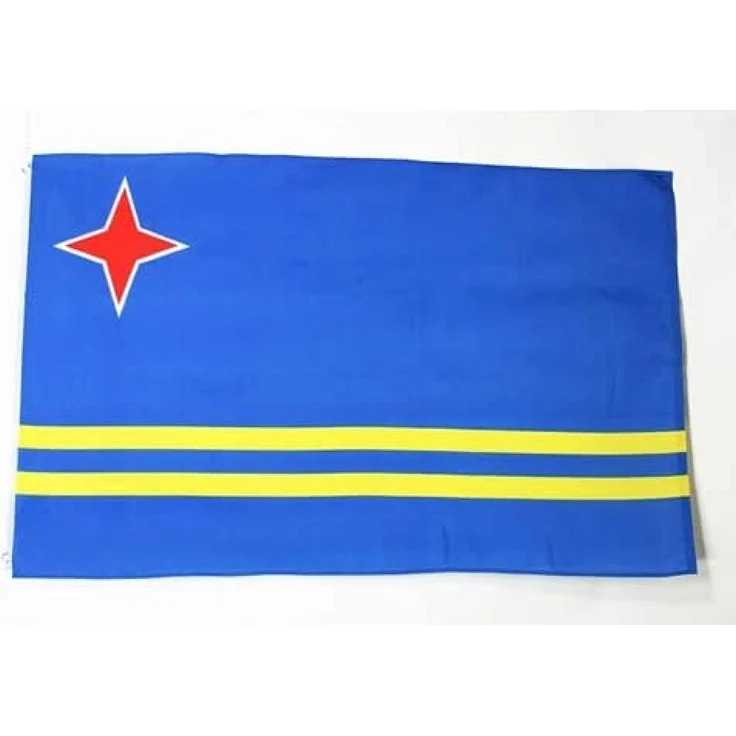 AZ FLAG - Flagge Aruba - 150x90 cm - Leichtes Polyester - Aruba Fahne mit Messing-Ösen - 80g