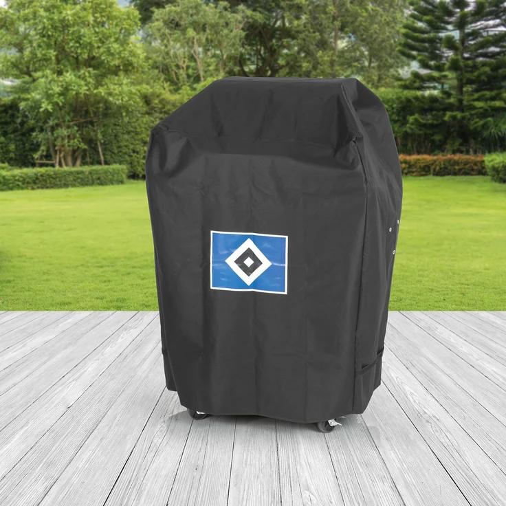 HSV Wetterschutzhaube M 80x60x100cm schwarz mit Logo – Bild 3
