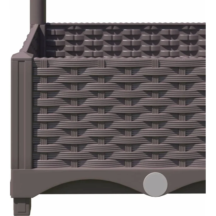 vidaXL Garten-Pflanzgefäß mit Spalier Braun 120 x 40 x 121,5 cm PP 318262 – Bild 7