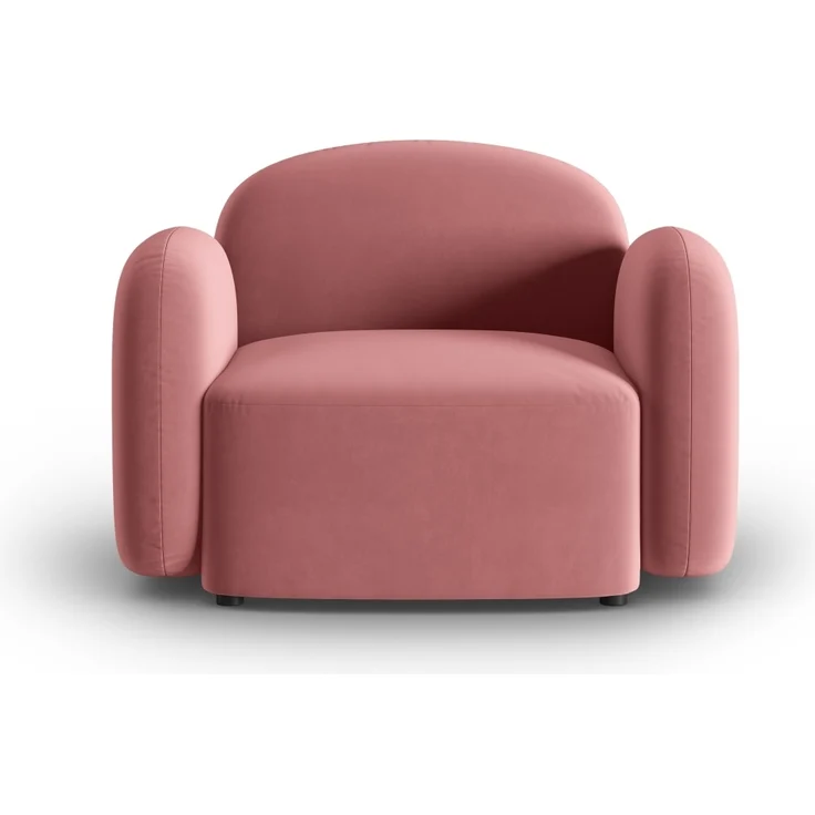 Micadoni Sessel Blair Samtstoff Lachs – Bild 1
