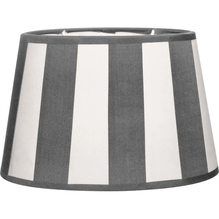 Brillibrum Lampenschirm Lampenschirm gestreift oval rund Streifenmuster E27 E14