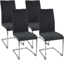 Freischwinger Stühle 4er Set Lugano