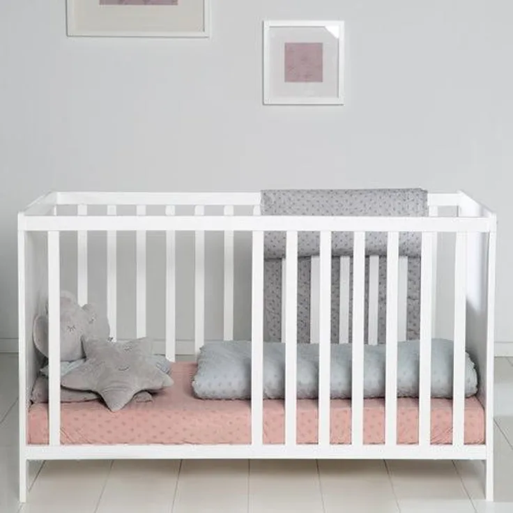 roba Möbelset 'roba Style' - Wickeltisch + 2in1 Baby- & Beistellbett - Weiß