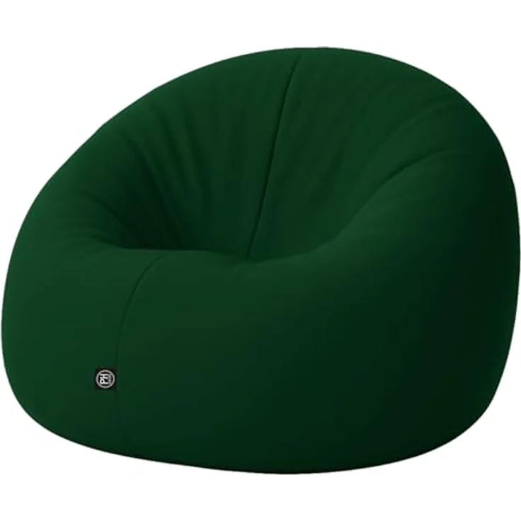 PATCH HOME 2-in-1 Sitzsack Sessel - Gaming Bean Bag mit Reißverschluss - Bereits befüllt, Ergonomisch & Robust für Kinder & Erwachsene - Indoor & Outdoor, Wetterfest (Dunkelgrün, 155cm) – Bild 2